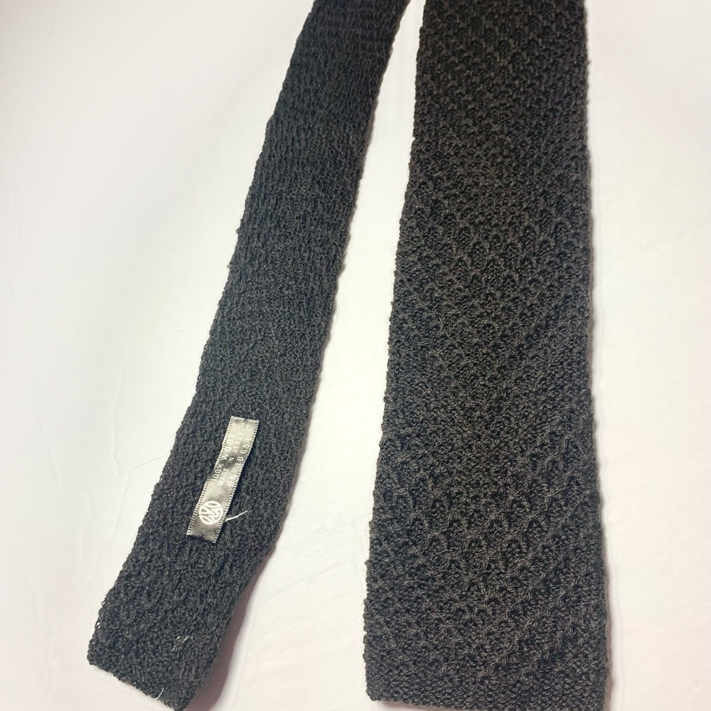 Vintage Wallachs Square Knit Wool Tie